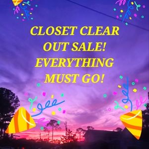 CLOSET CLEAR OUT SALE
